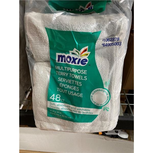 Moxie Multipurpose Terry Towels, 48 Count Cleaning Cloths