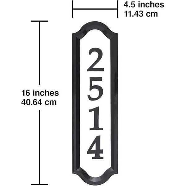 Nite Bright Reflective Address Sign with Retroreflective Numbers