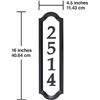 Image 1 : Nite Bright Reflective Address Sign with Retroreflective Numbers