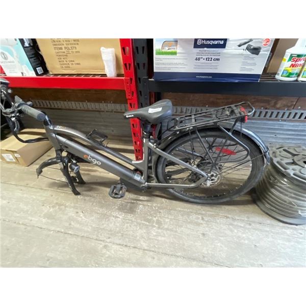 Ego Electric Bicycle Model CC50 With Rear Rack and Step-Through Frame **NO CHARGER or front tire**