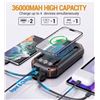Image 1 : Jinepin HQF-CA-W23 Solar Power Bank 36000mAh (Orange)
