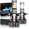 Image 1 : Kiwqloiy LED Headlight Bulbs H4 with Dual Beam Technology