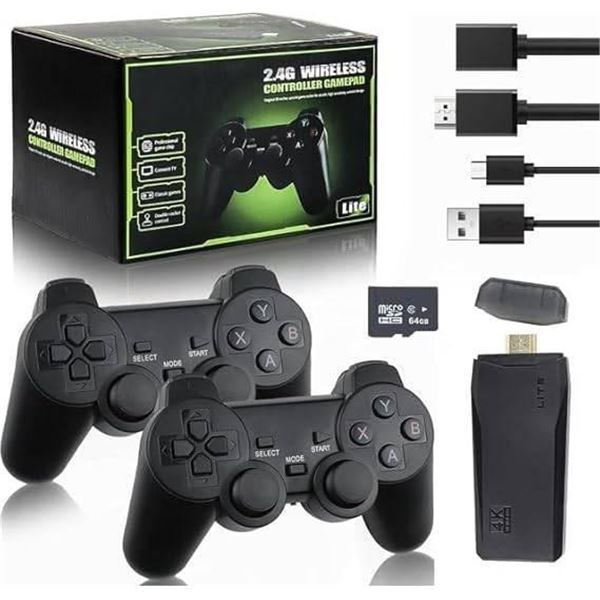 Wireless Retro Game Console,Retro Stick Game,Wireless Retro Play Game Dongle,4K HD Plug and Play Ret