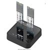 Image 1 : MAIWO 2 Bay M.2 PCIe NVMe SSD Docking Station, M.2 NVME SSD Duplicator Cloner Dock, Support Max 2*4T