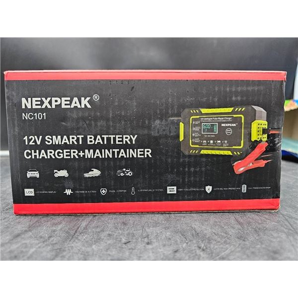 NEXPEAK NC101 12V Smart Battery Charger and Maintainer