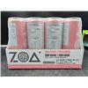 Image 2 : Zoa Zero Sugar White Peach Energy Drink 12 Pack 16 oz Cans