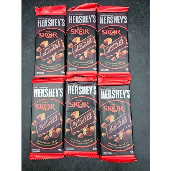 Set of Six Hershey’s Milk Chocolate Skor Candy Bars 90g Each