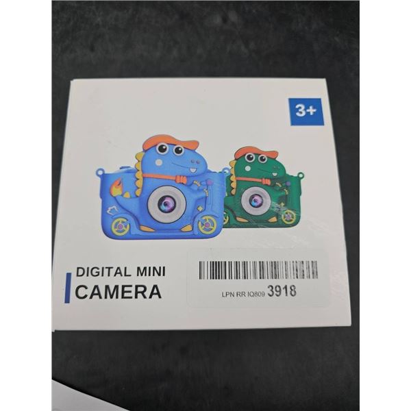Digital Mini Camera for Children Ages 3+ with Pink Dinosaur Design