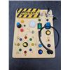 Image 1 : Wooden Sensory Panel With Multi-Feature Components