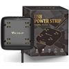 Image 1 : USB Power Strip Model WI-226 with Multiple Outlets