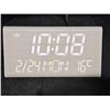 Image 1 : Digital Alarm Clock with USB Ports and Temperature Display