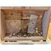 Image 2 : Jewelry Collection in Decorative Wooden Chest with Assorted Pieces and Accessories
