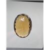 Image 3 : 40.00 CARAT INTENSE DEEP ORANGE BROWN NATURAL CITRINE QUARTZ IN OVAL CUT 20.37 X 26.56 X 10.68 mm RE