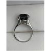 Image 4 : Natural Black Diamond Ring 6.35 Carat Brilliant Cut Solitaire with 925 Sterling Silver Band Appraisa
