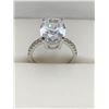 Image 1 : Ladies .925 Silver 1.40 carat Oval Cut Solitaire Engagement Ring