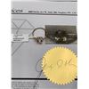 Image 3 : Gold Ring With Lab Diamond 0.05ct, Size 7, Made in Canada Appraised $1300