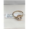 Image 5 : Gold Ring With Lab Diamond 0.05ct, Size 7, Made in Canada Appraised $1300