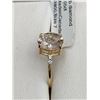 Image 6 : Gold Ring With Lab Diamond 0.05ct, Size 7, Made in Canada Appraised $1300