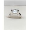 Image 1 : 3.00 CT GRA CERTIFIED ROUND BRILLIANT CUT MOISSANITE STONE VVS D COLOR HALF BEZEL SET 925 SILVER RET