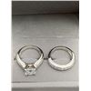 Image 6 : 2.00 CT GRA CERTIFIED PRINCESS CUT MOISSANITE STONE VVS BLUE COLOR SET IN CENTER WITH 10 CHANNEL SET