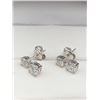 Image 2 : Pair Of Synthetic Diamond Earrings 2.60 Carat TW set in .925 Silver Apprasial $3940.00
