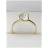 Image 1 : 14K Yellow Gold Ring with Trillion-Cut Natural Uncut Diamond approx. 1.0 carat