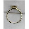 Image 2 : 14K Yellow Gold Ring with Trillion-Cut Natural Uncut Diamond approx. 1.0 carat
