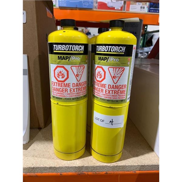Turbotorch MAP/Pro Cylinders 14.1 oz Lot of 4