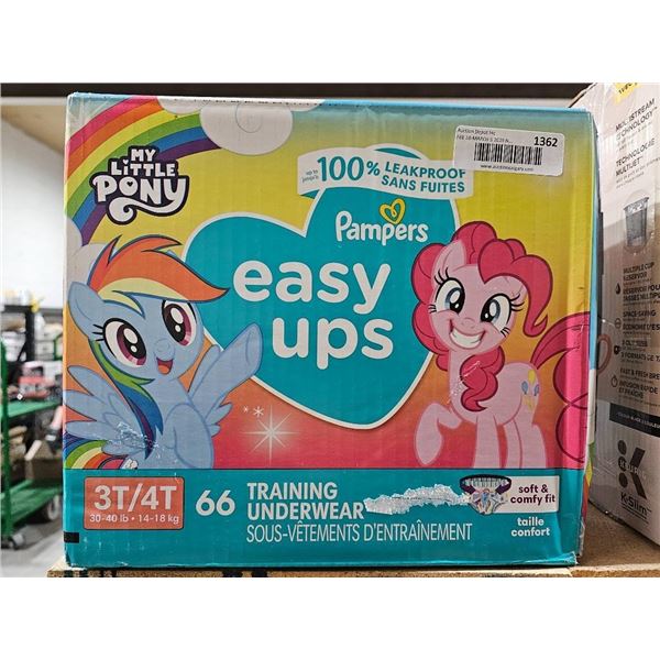 Pampers Easy Ups My Little Pony Training Underwear, Size 3T/4T, 66 Count