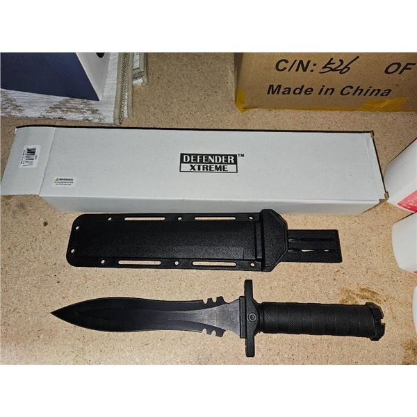 Defender Xtreme Tactical Knife Model 13582 with 3CR13 Steel Blade