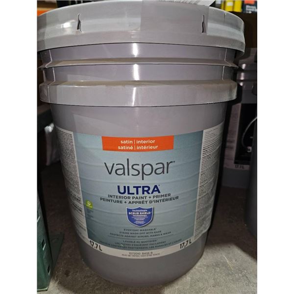Valspar Ultra Interior Paint and Primer Satin 17.1 L