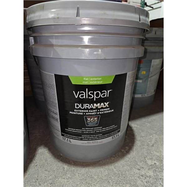 Valspar Duramax Exterior Paint and Primer 17.1L Matte Finish