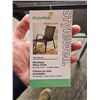 Image 2 : StyleWell Stacking Sling Chair Set with Graphite Finish and Fabric