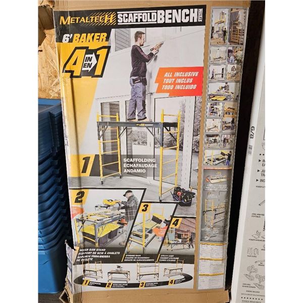 MetalTech 6′ Baker Scaffold Bench 4-in-1 System