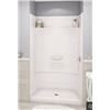 Image 1 : Maax Essence SH-3448 Fiberglass Shower Wall and Base, Model 148034, White