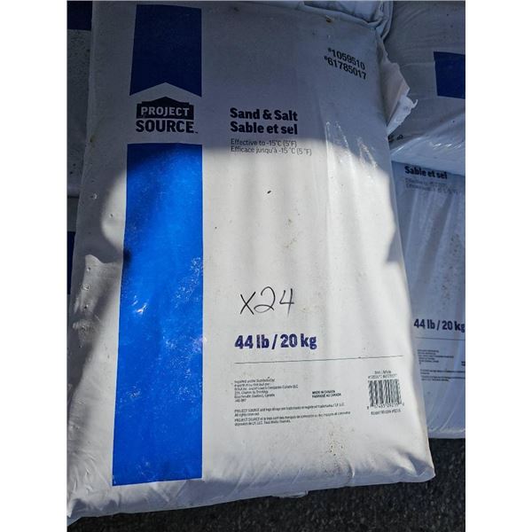 Project Source Sand and Salt Bags, 44 lbs (20 kg), Lot of 24