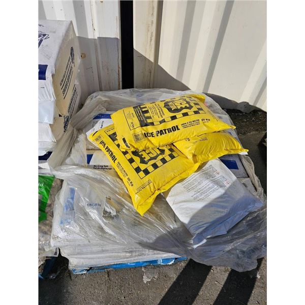 Pallet Lot of Ice Patrol 20Kg and De-Icing Salt Bags 20Kg