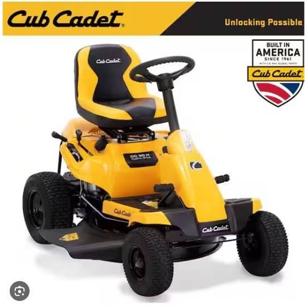 Cub Cadet Riding Lawn Mower With 30-Inch Cutting Deck, Model 2022