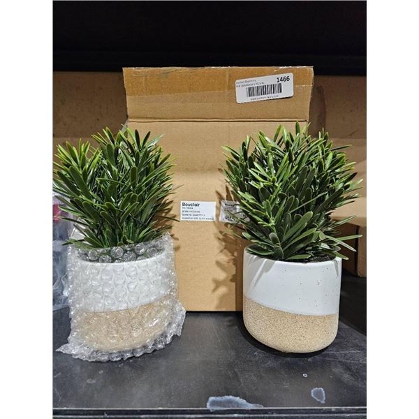 Bouclair Faux Plants in Ceramic Pots