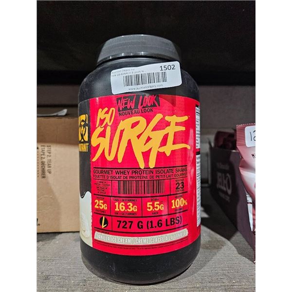 Mutant Iso Surge Gourmet Whey Protein Isolate Powder, 727g Vanilla Ice Cream