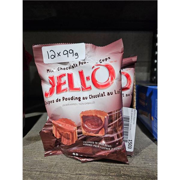 Jell-O Milk Chocolate Pudding Cups 12 x 99 g
