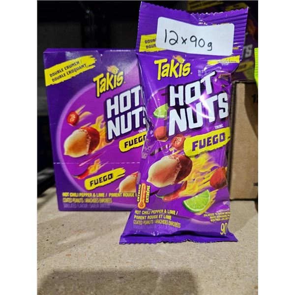 Takis Hot Nuts Fuego 12 x 90g Packs