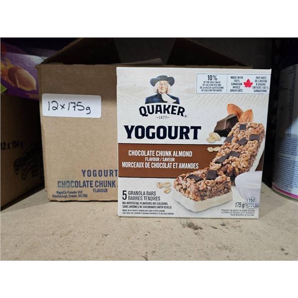 Quaker Yogourt Chocolate Chunk Almond Bars – 5 x 175g