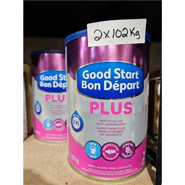 Good Start Bon Départ Plus Baby Formula 1.02 kg (Lot of 2 Cans)