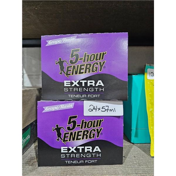 5-hour Energy Extra Strength Grape Flavor 24×57 ml Bottles
