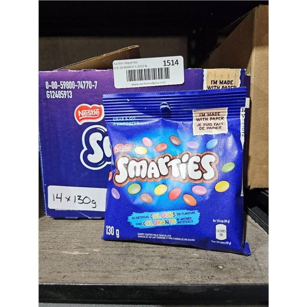 Nestle Smarties 14x130g Bags