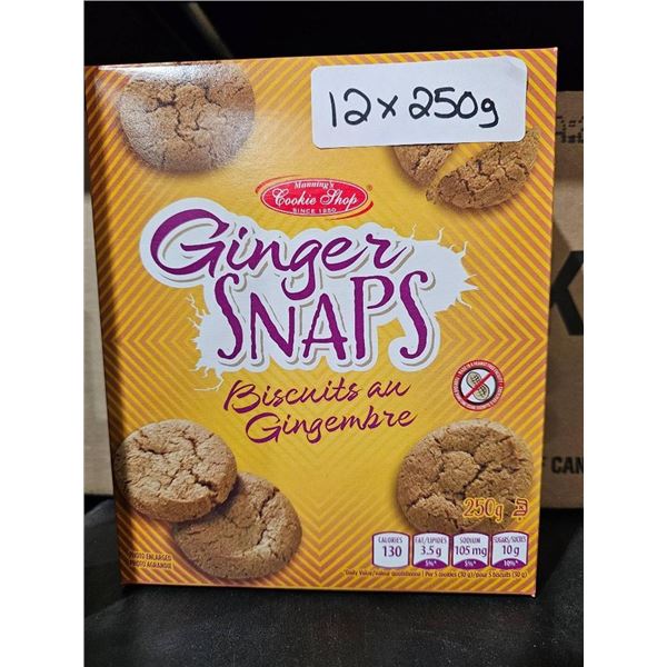 Ginger Snaps Biscuits 12 x 250g Case with Individual 250g Units