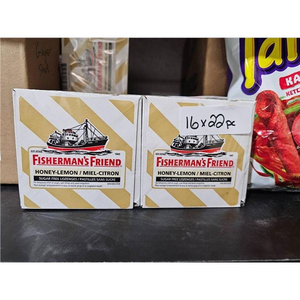 Fisherman’s Friend Honey-Lemon Lozenges 16 Packs of 22 Pieces