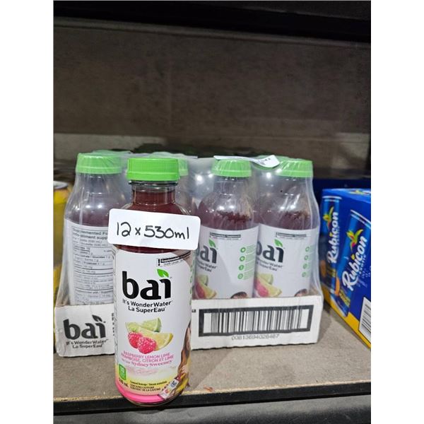 Bai Raspberry Lemon Lime Flavored Beverage 12x530ml