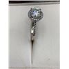 Image 4 : 2.00 CT GRA CERTIFIED ROUND BRILLIANT CUT MOISSANITE STONE VVS D COLOR SET IN CENTER OF ROUND HALO W